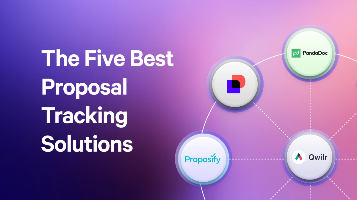 an advertisement for the five best proposal tracking solutions