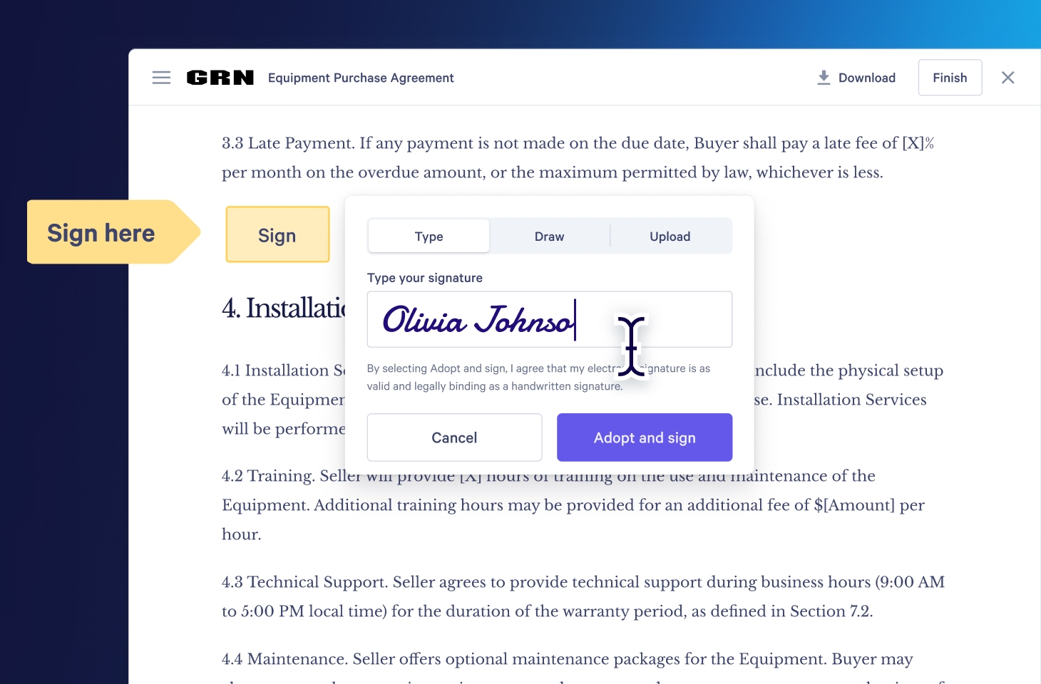 a screenshot of a sign here page on a website .