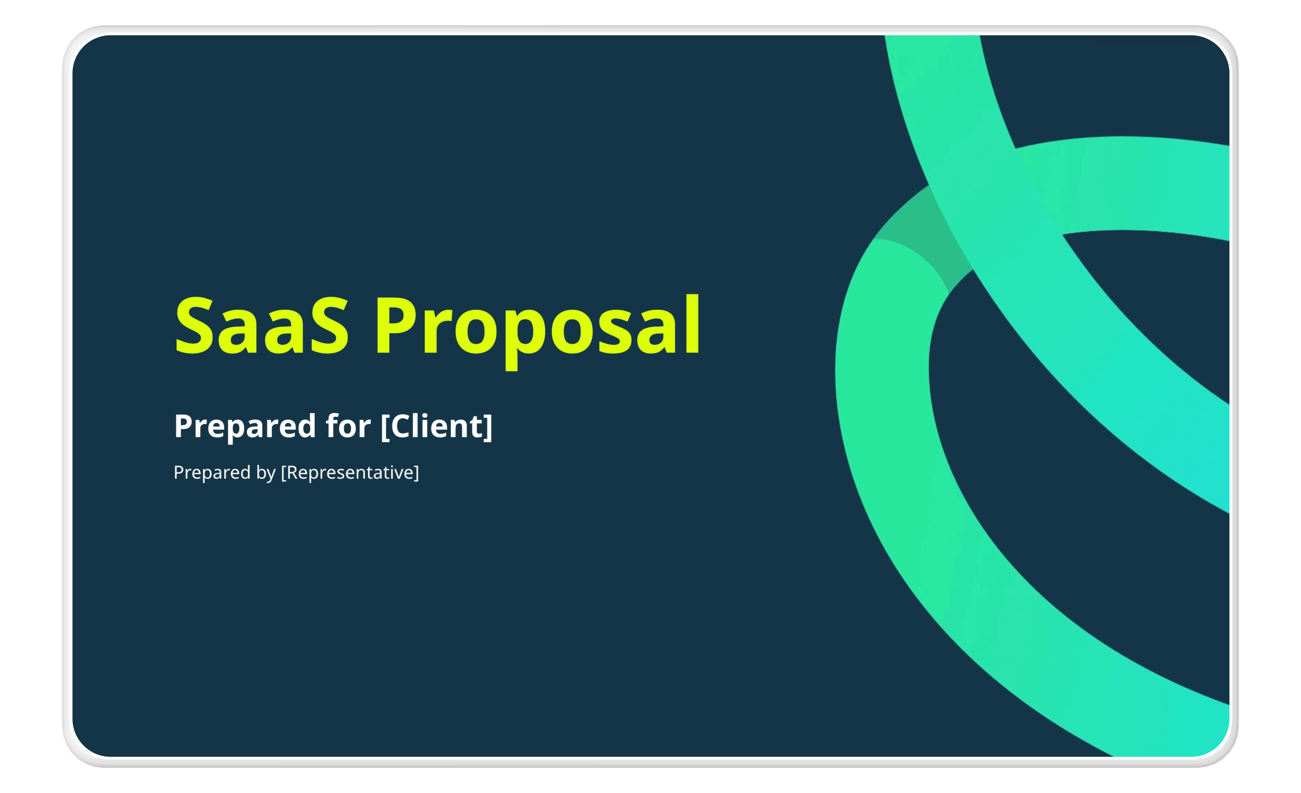 SaaS Proposal Example