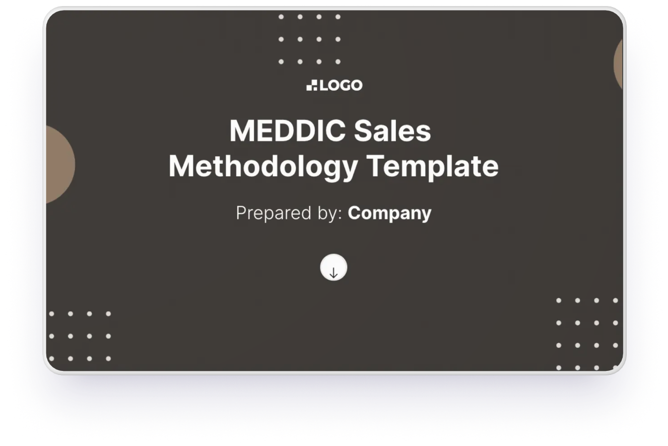 Qualify prospects with precision using our collaborative MEDDIC sales template and close enterprise deals faster