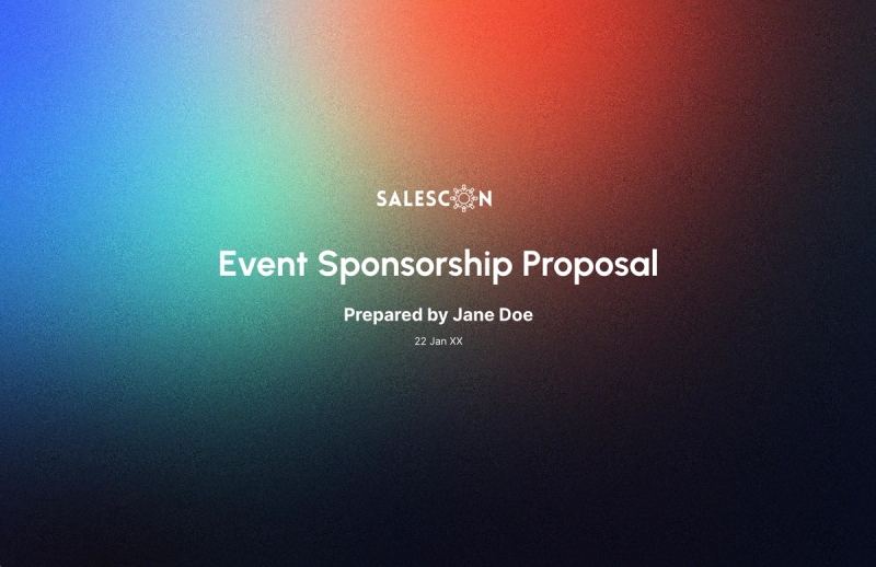 Preview of Sponsorship Proposal Template