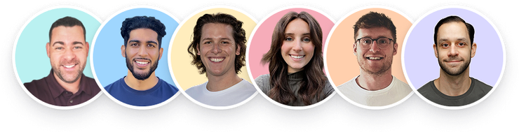 Headshots of Qwilr's sales team