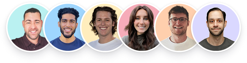 Headshots of Qwilr's sales team