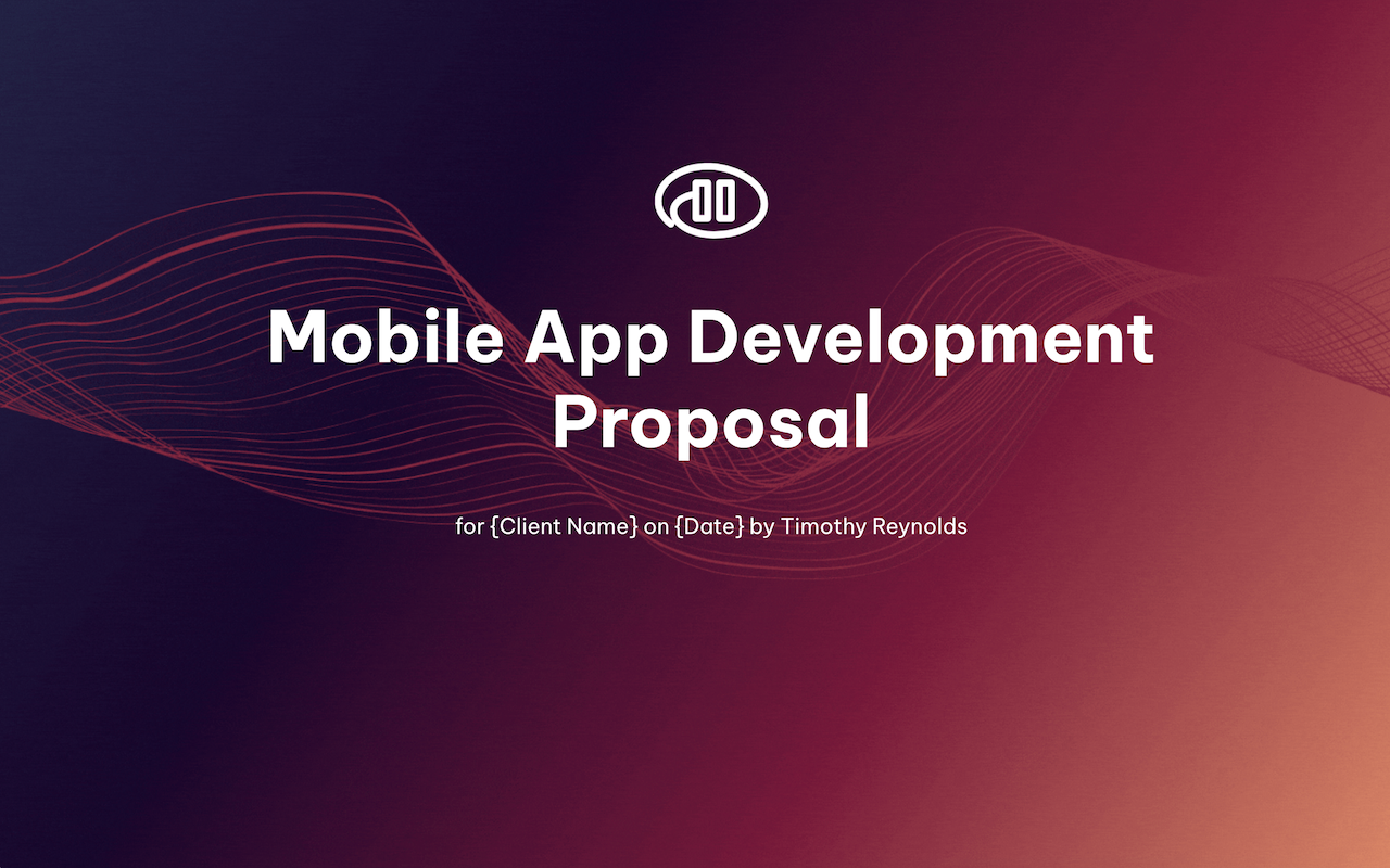 Mobile App Development Proposal Template