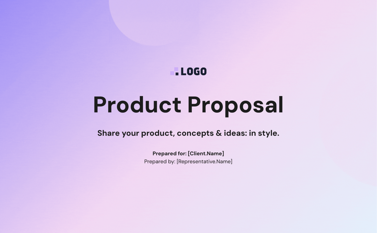 Product Proposal Template