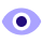 Purple eye icon.
