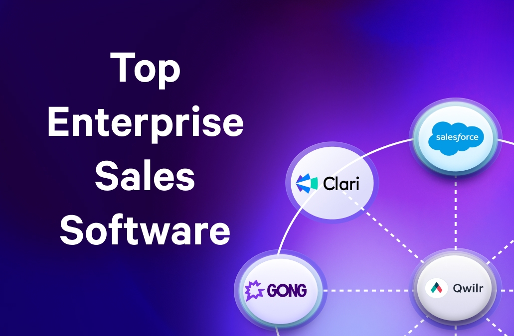 a graphic showing the top enterprise sales software .