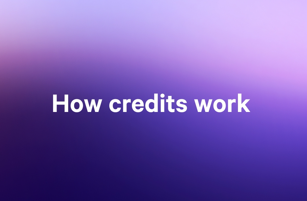 How credits work