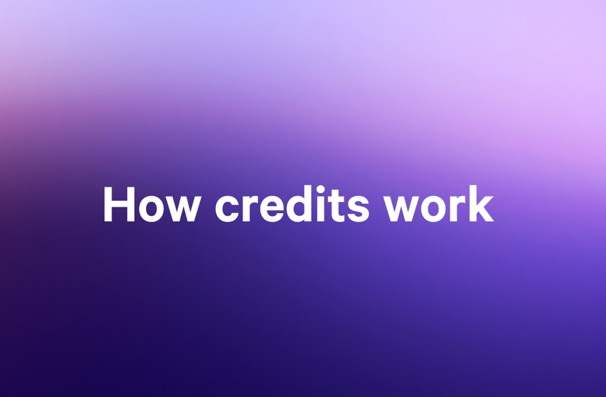 How credits work