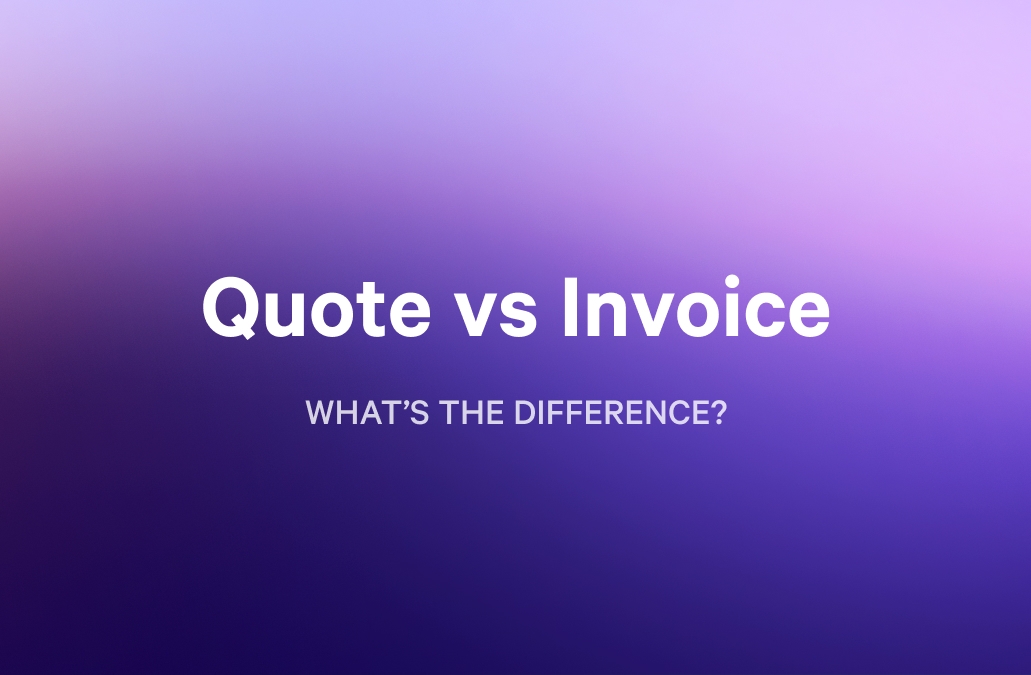 there is a difference between a quote and an invoice .