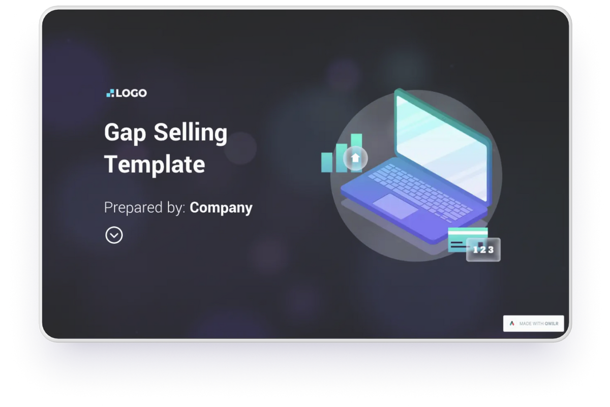 Connect with buyers in a meaningful way with our Gap Selling template and quickly determine their current state problems, future desired state, and business objectives