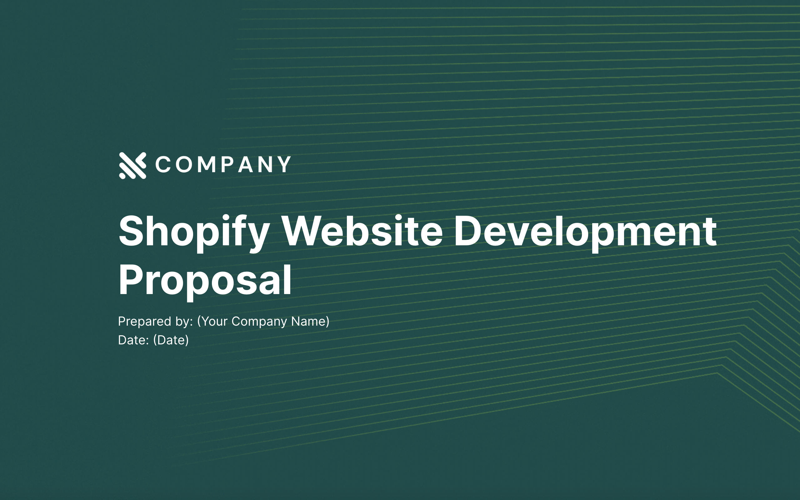 Shopify Website Development Proposal Template