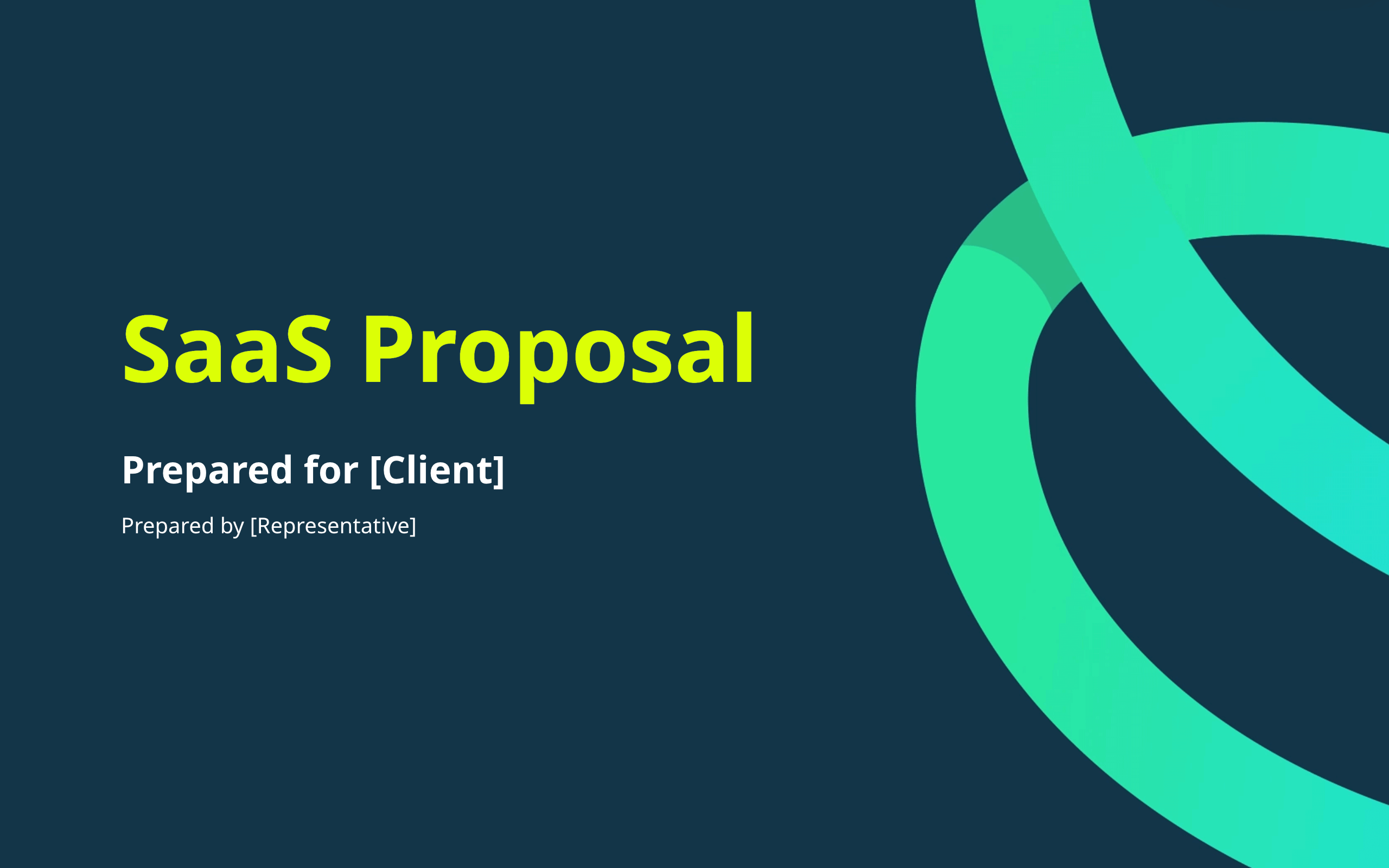 SaaS Proposal Template