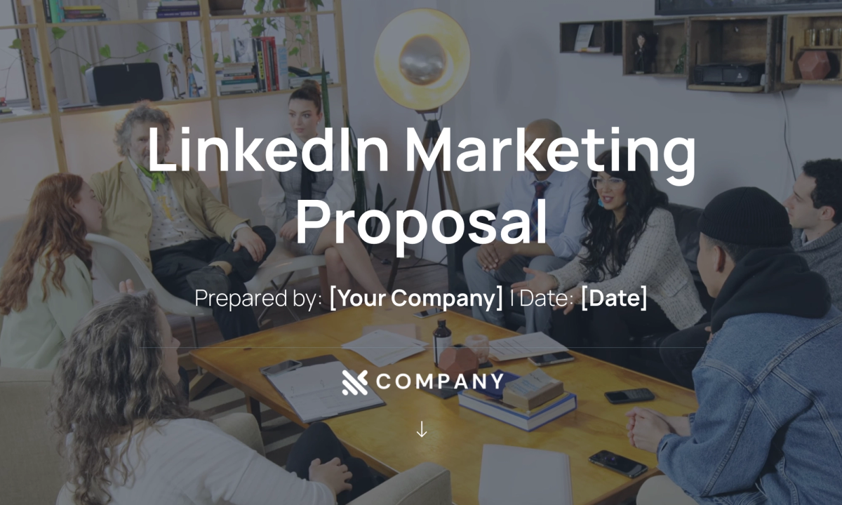 linkedin marketing proposal prepared by your company date date