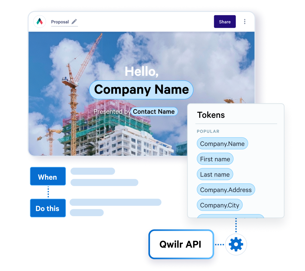 Generate pages using data pulled from your CRM or database