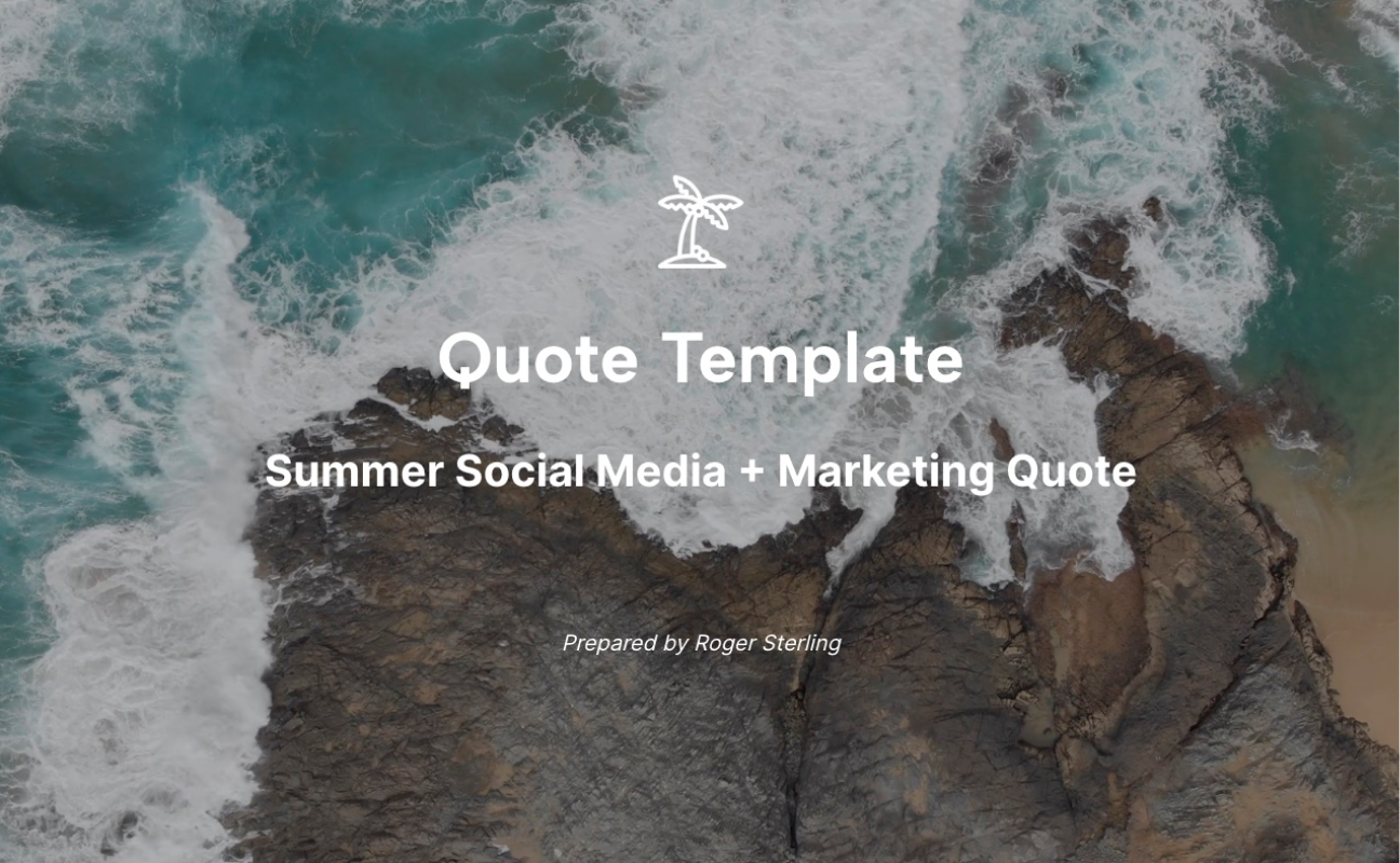 Preview of Quote Template