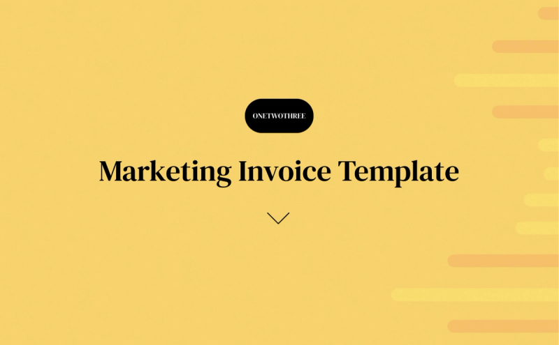 Preview of Marketing Invoice Template