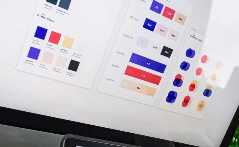 designer creating brand colours
