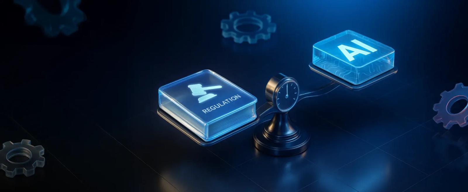 a clock is connected to a box with the word ai on it .