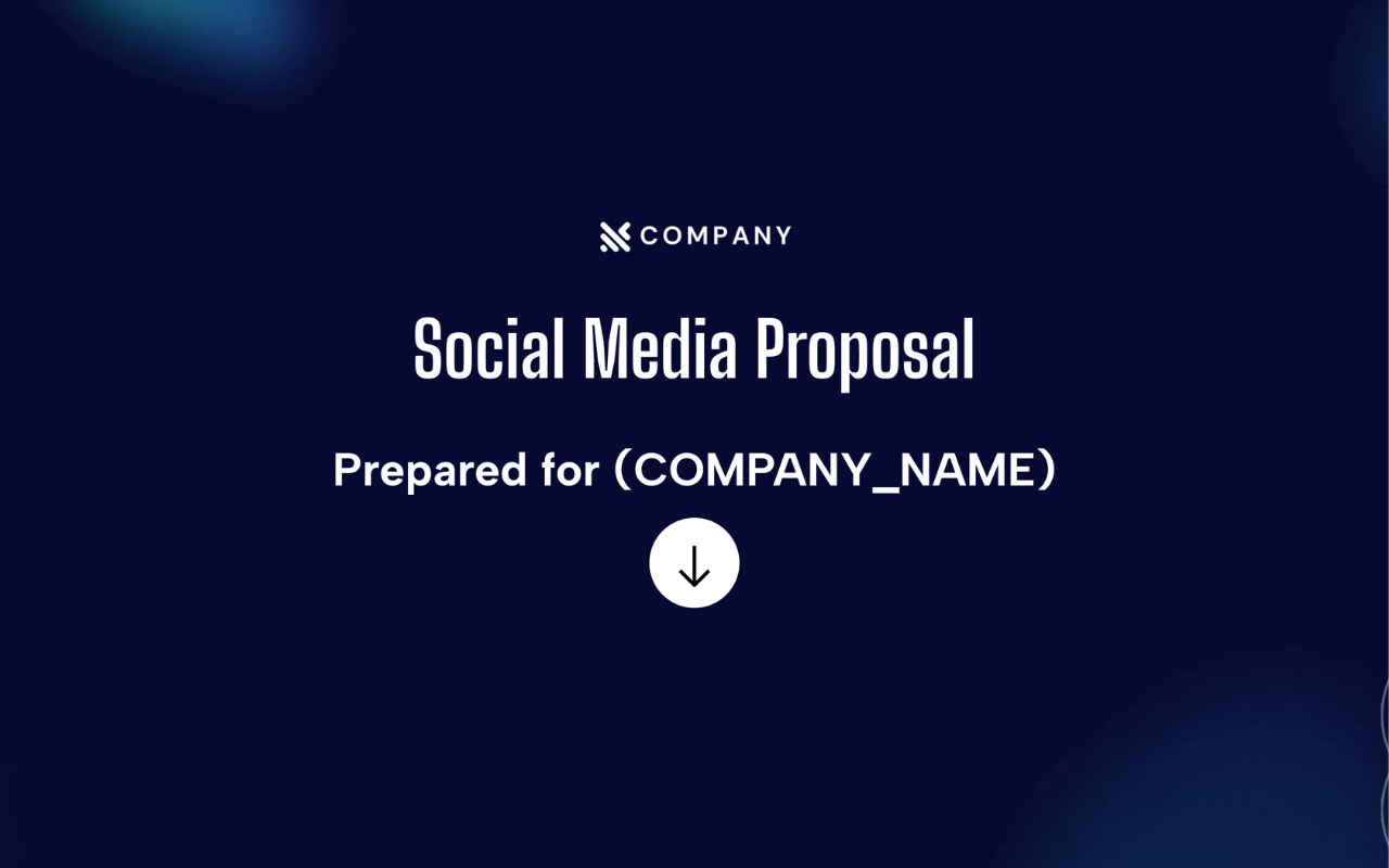 Social Media Marketing Proposal Template