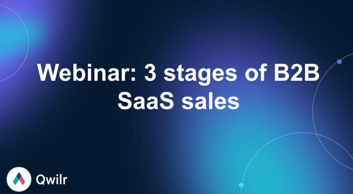 3 stages of B2B SaaS sales