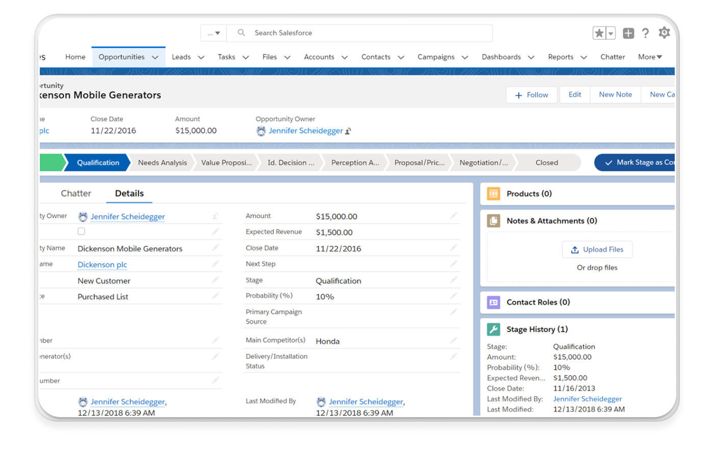 Preview of Salesforce CRM