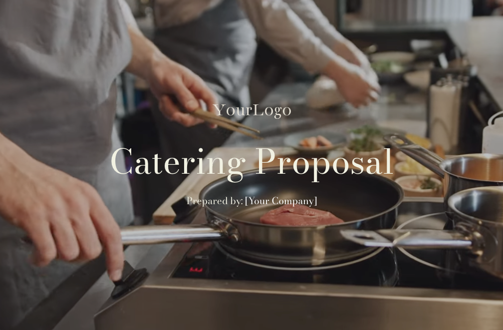 a catering proposal is prepared by your company