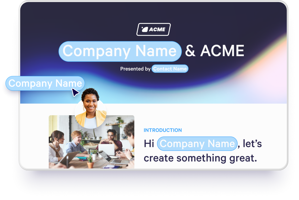 Connect to your CRM and automate all collateral creation