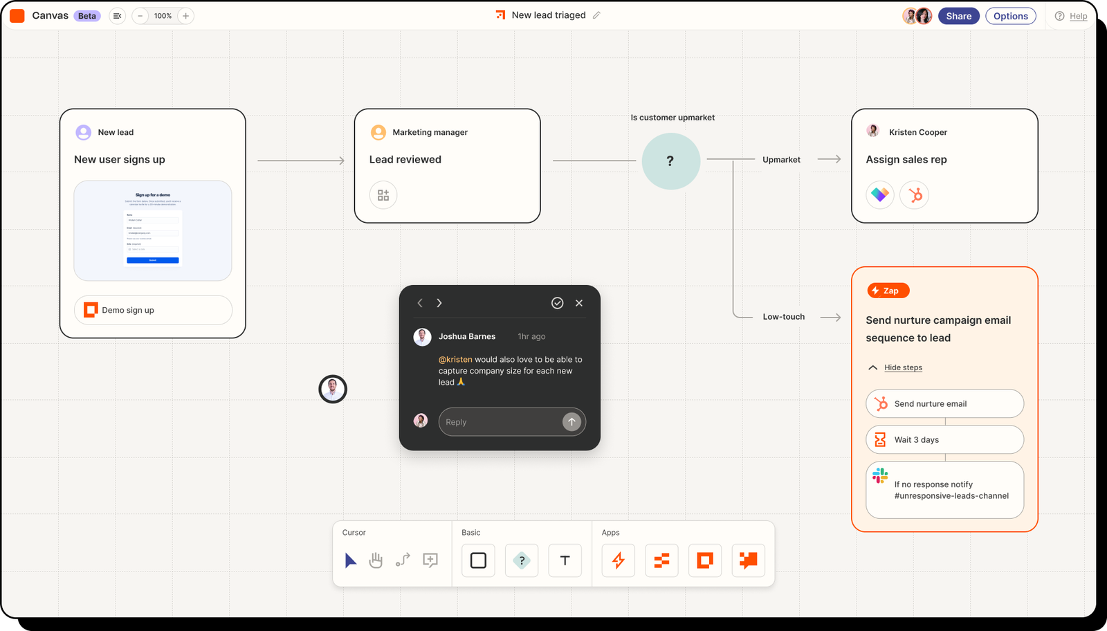 Zapier interface