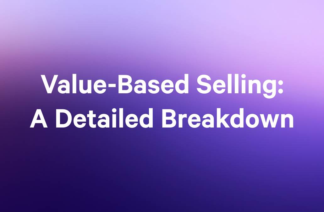 value based selling graphic