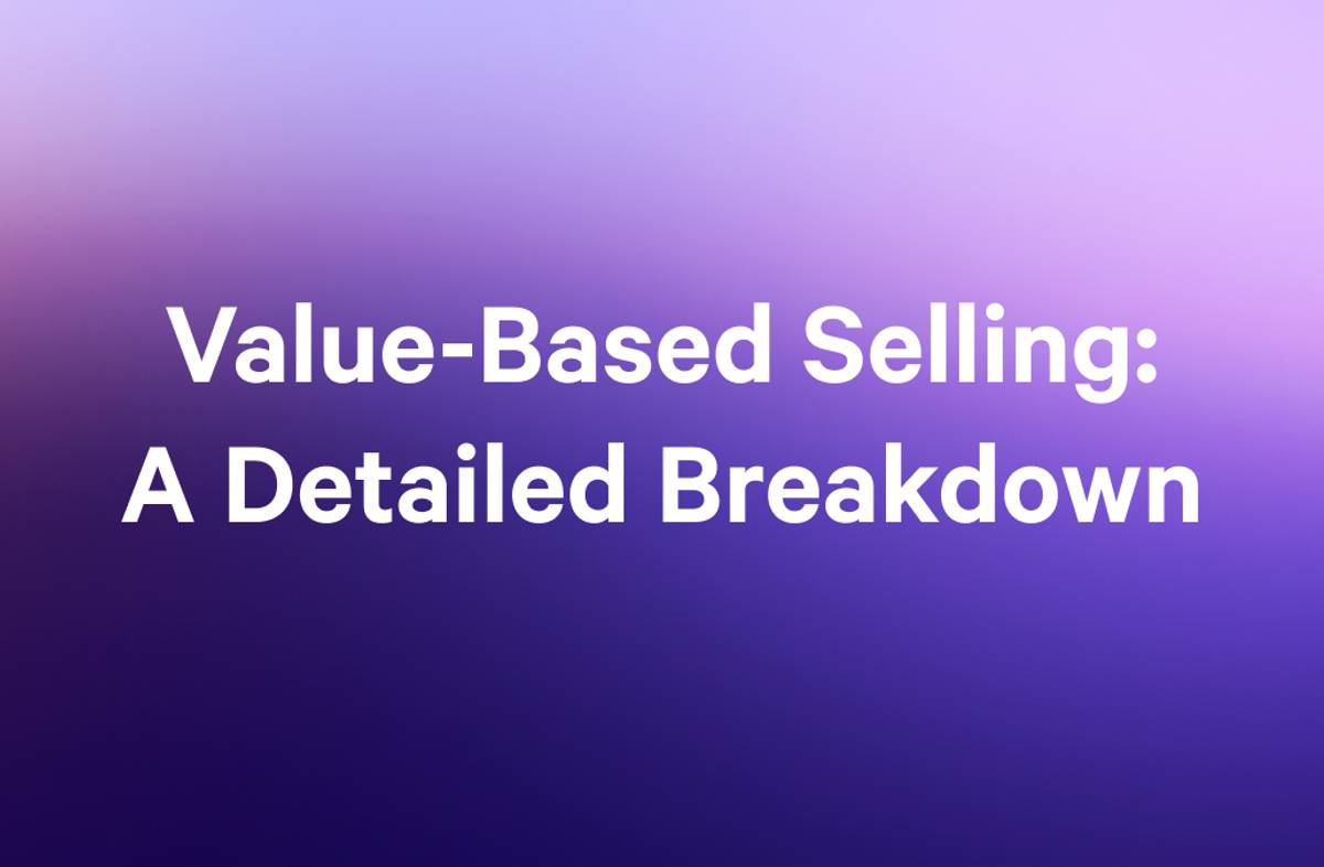 value based selling graphic