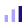 Signal strength bars icon.