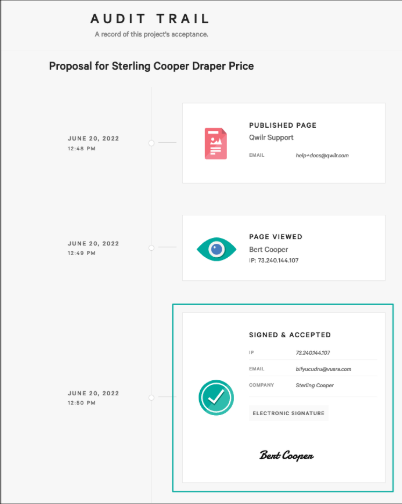 an audit trail proposal for sterling cooper draper price