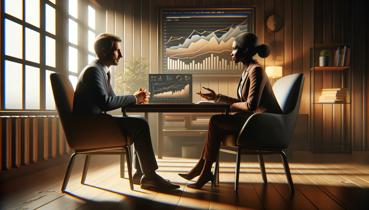 An image that captures selling