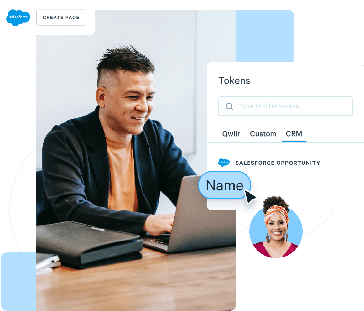 Automate the creation of sales material by pulling in contact details, pricing data and other variables from your CRM.