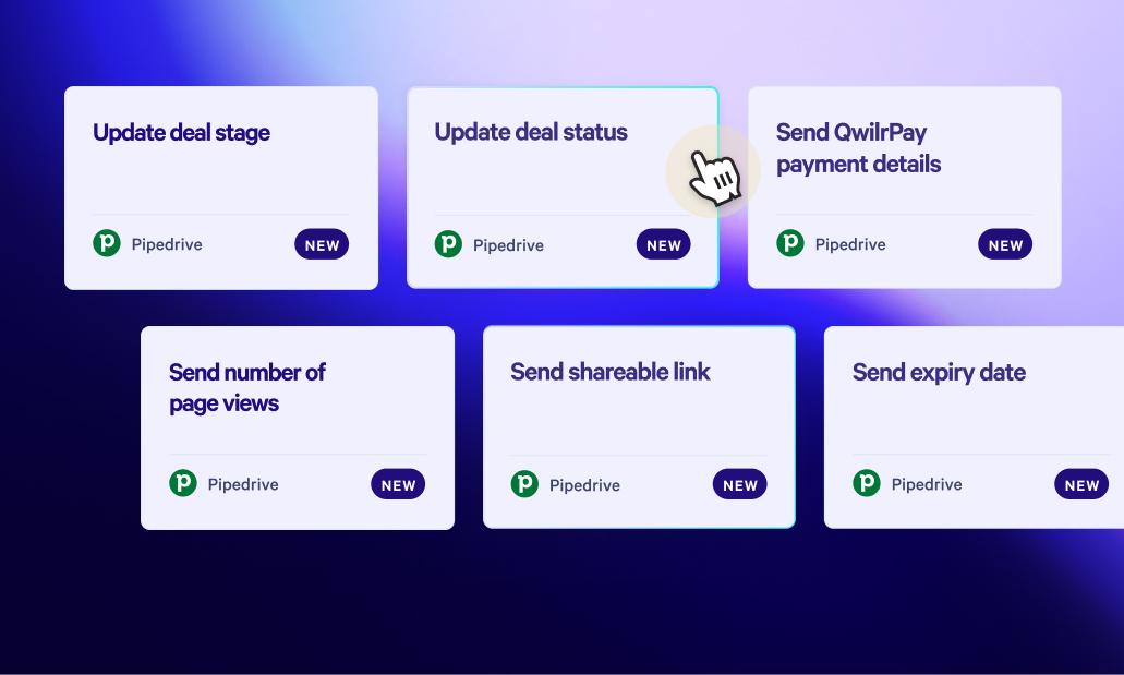 a screenshot of a dashboard with a few cards on it .