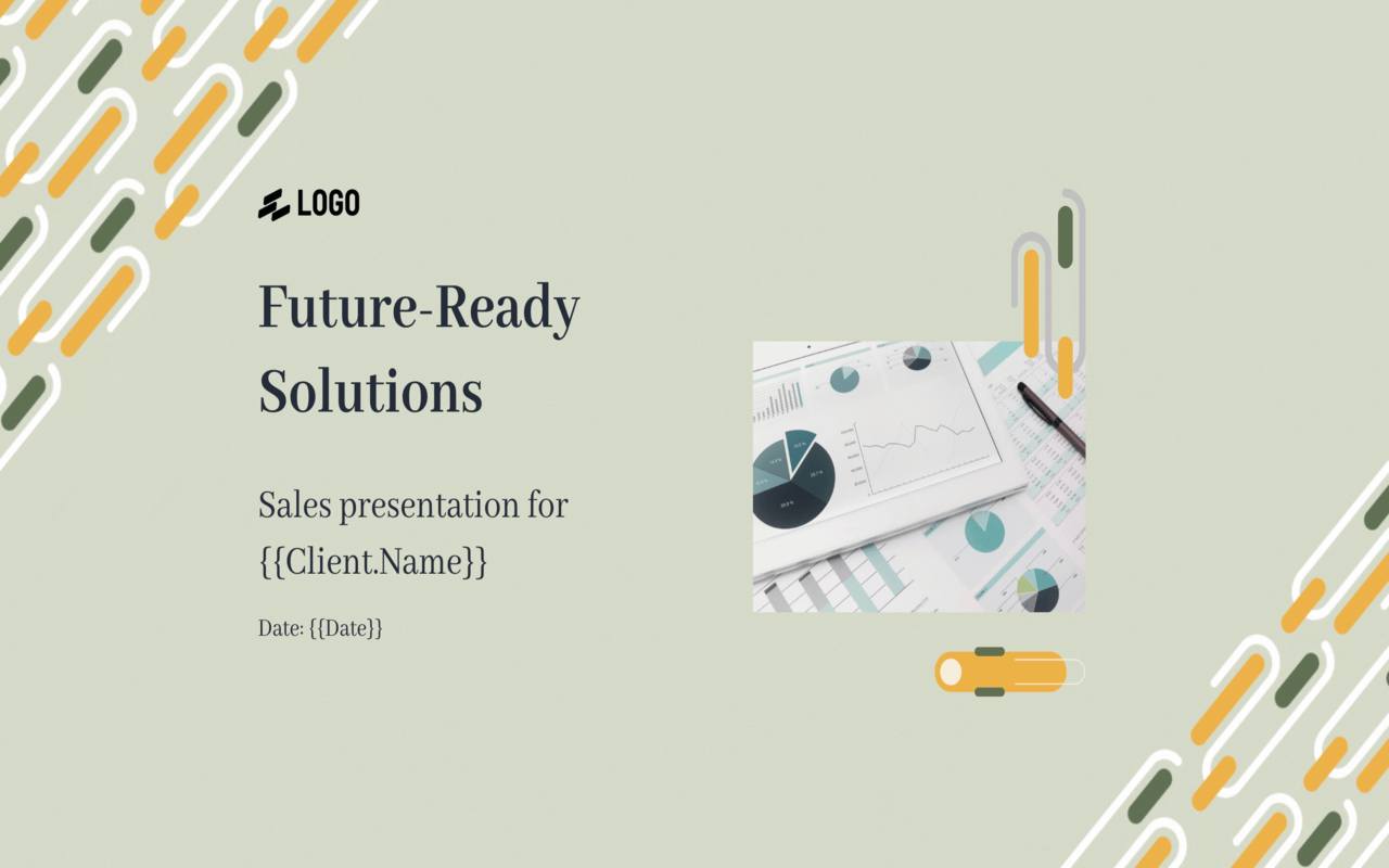 a sales presentation for a future-ready solution