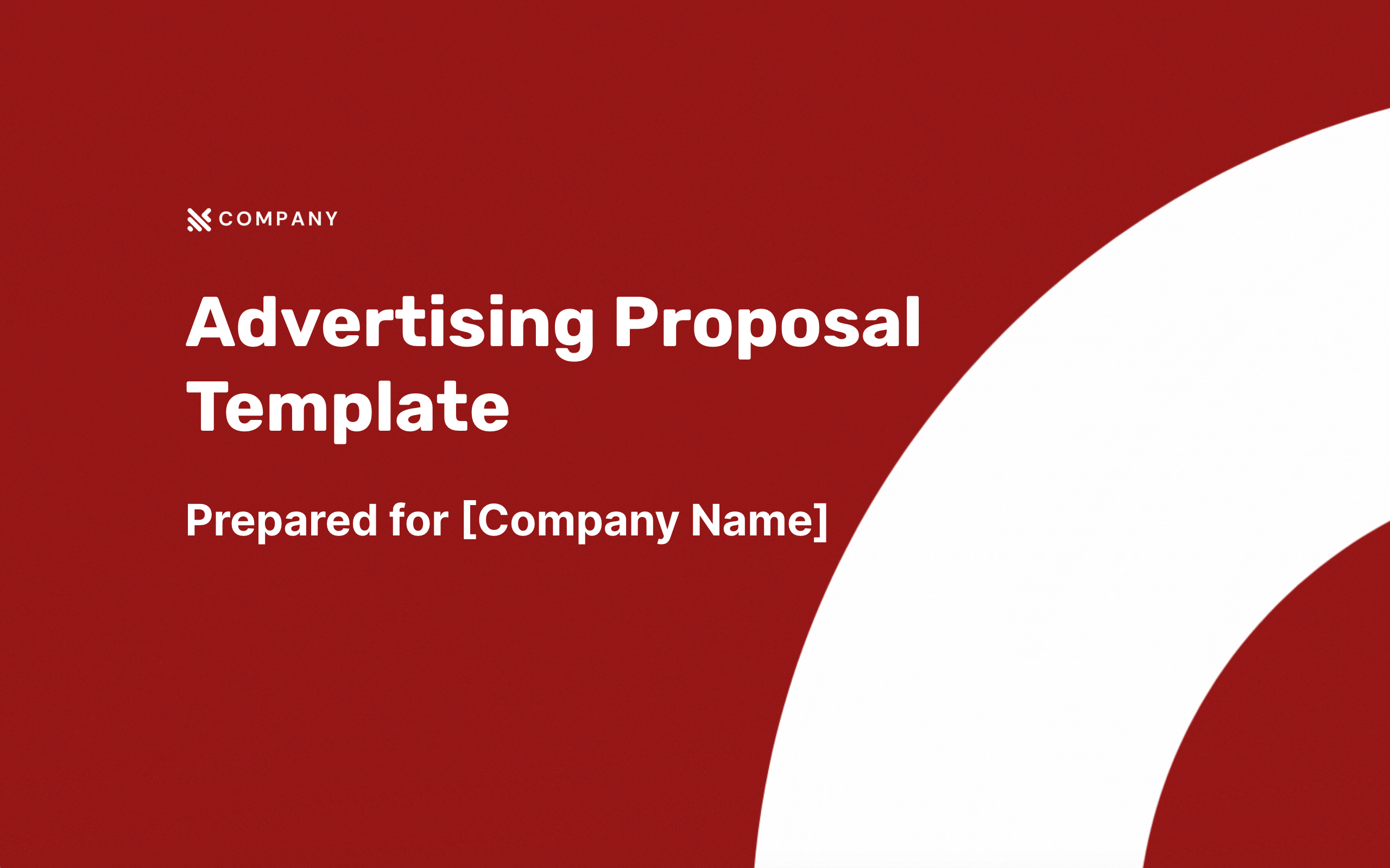 Advertising Proposal Template