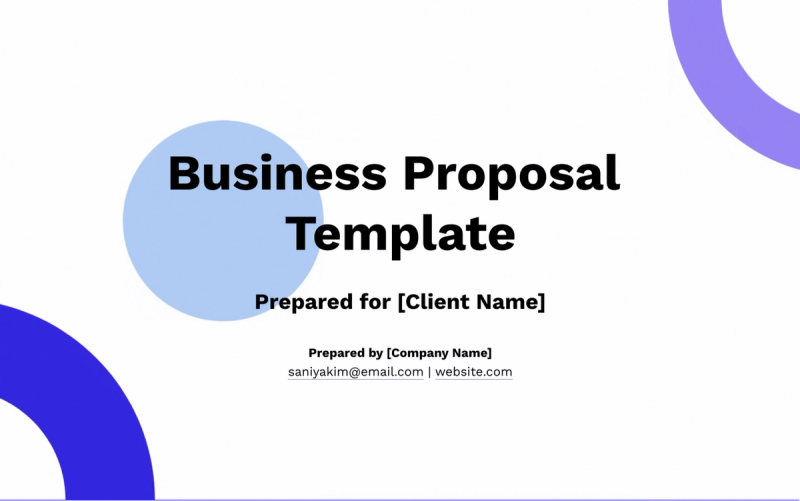 Preview of Business Proposal Template