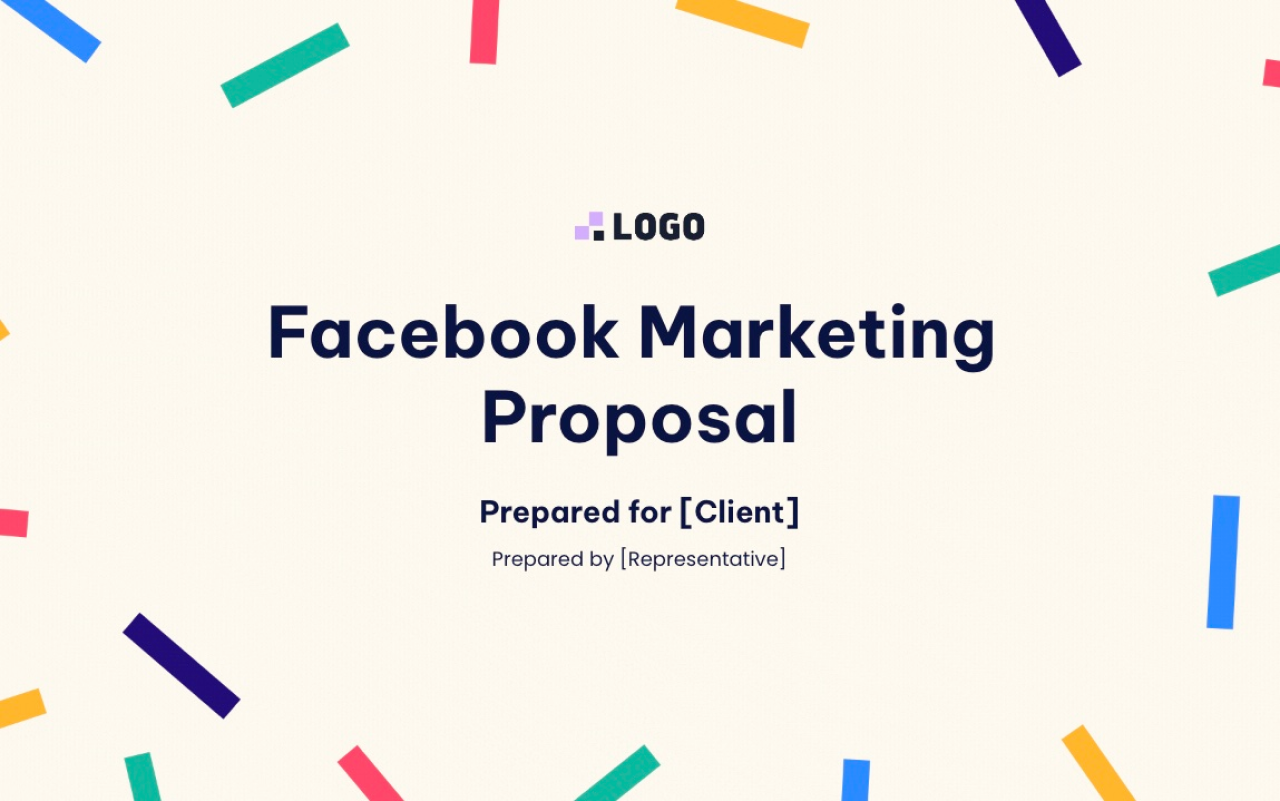 Preview of Facebook Marketing Proposal Template