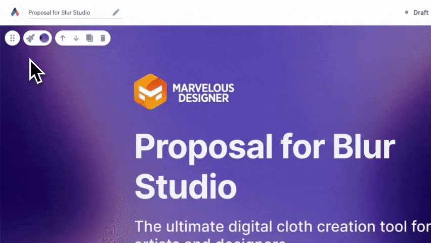 a proposal for blur studio is the ultimate digital cloth creation tool for artists and designers .