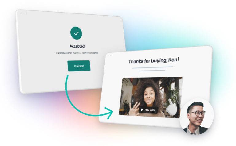personalized thanks page