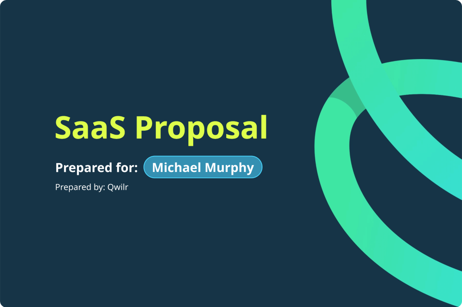 a SaaS proposal example