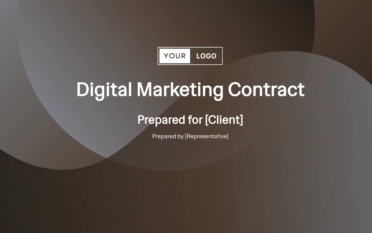 digital marketing contract prepared for [ client ] prepared by [ representative ]