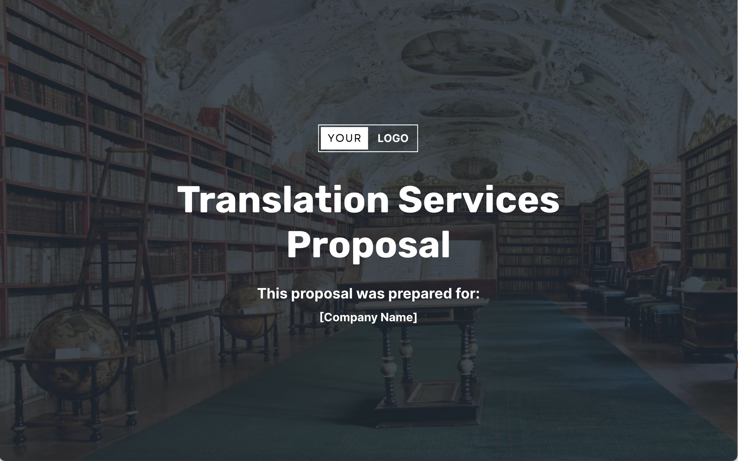 Translation Services Proposal Template