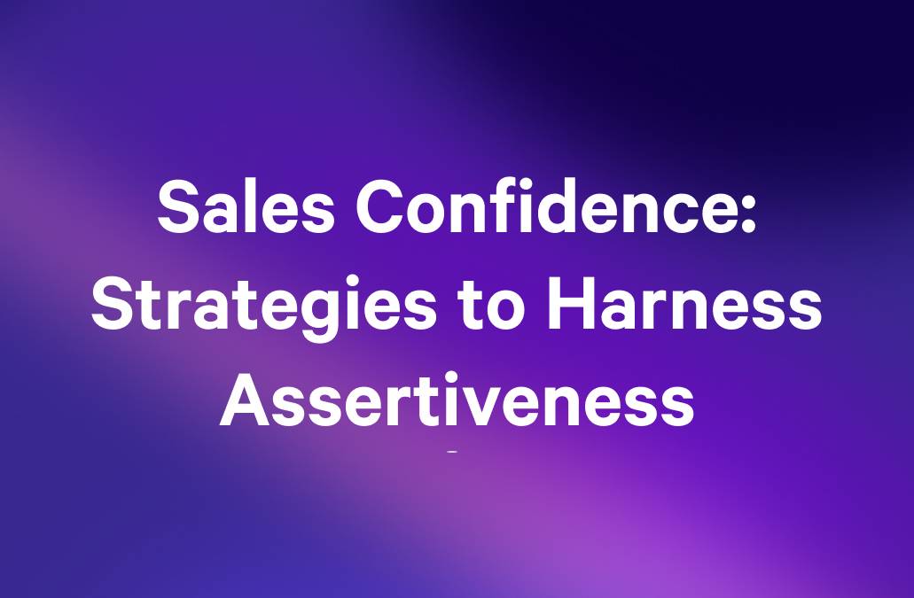 sales confidence is important