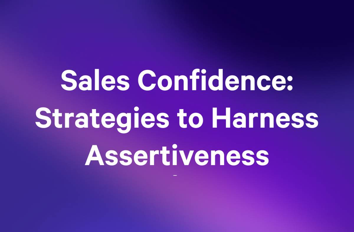 sales confidence is important