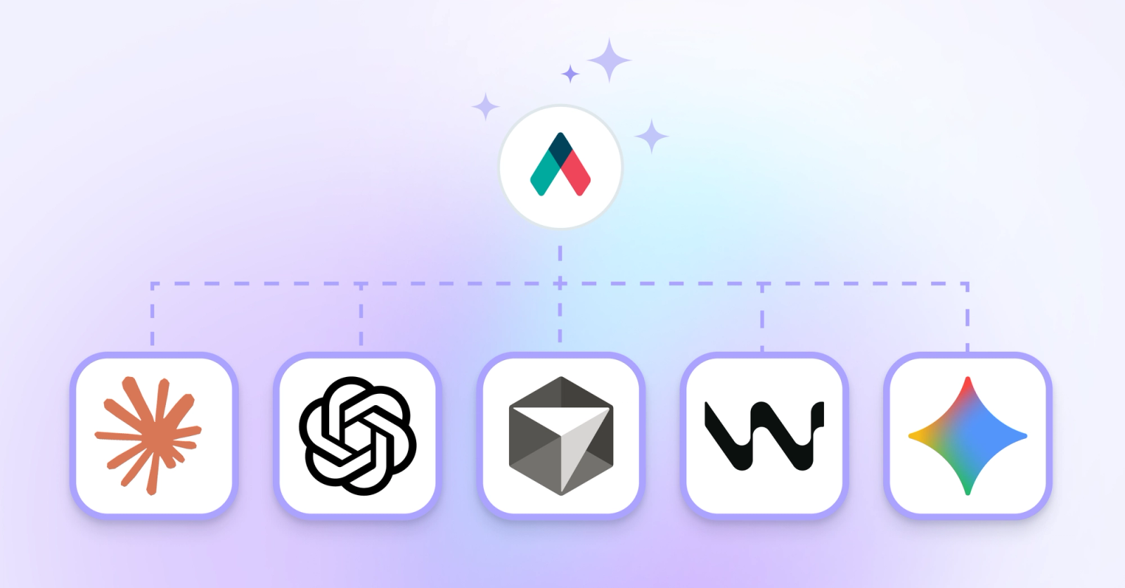 Apollo logo connected to dbt Labs, OpenAI, Prisma, WunderGraph, and Vercel logos.