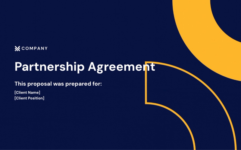Preview of Partnership Agreement Template