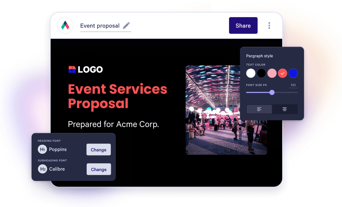 an event services proposal prepared for acme corp.
